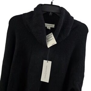 Treasure & Bond Black Cowl Neck Ribbed Trim Sweater TB452738MI Mens Medium NWT